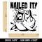 Nailed It with Happy Hammerhead Shark Self-Inking Rubber Stamp Ink Stamper